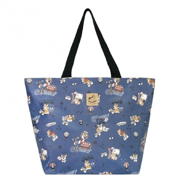 Uma Hana Handbags - Waterproof Corgi Large Travel Tote Shoulder Bag